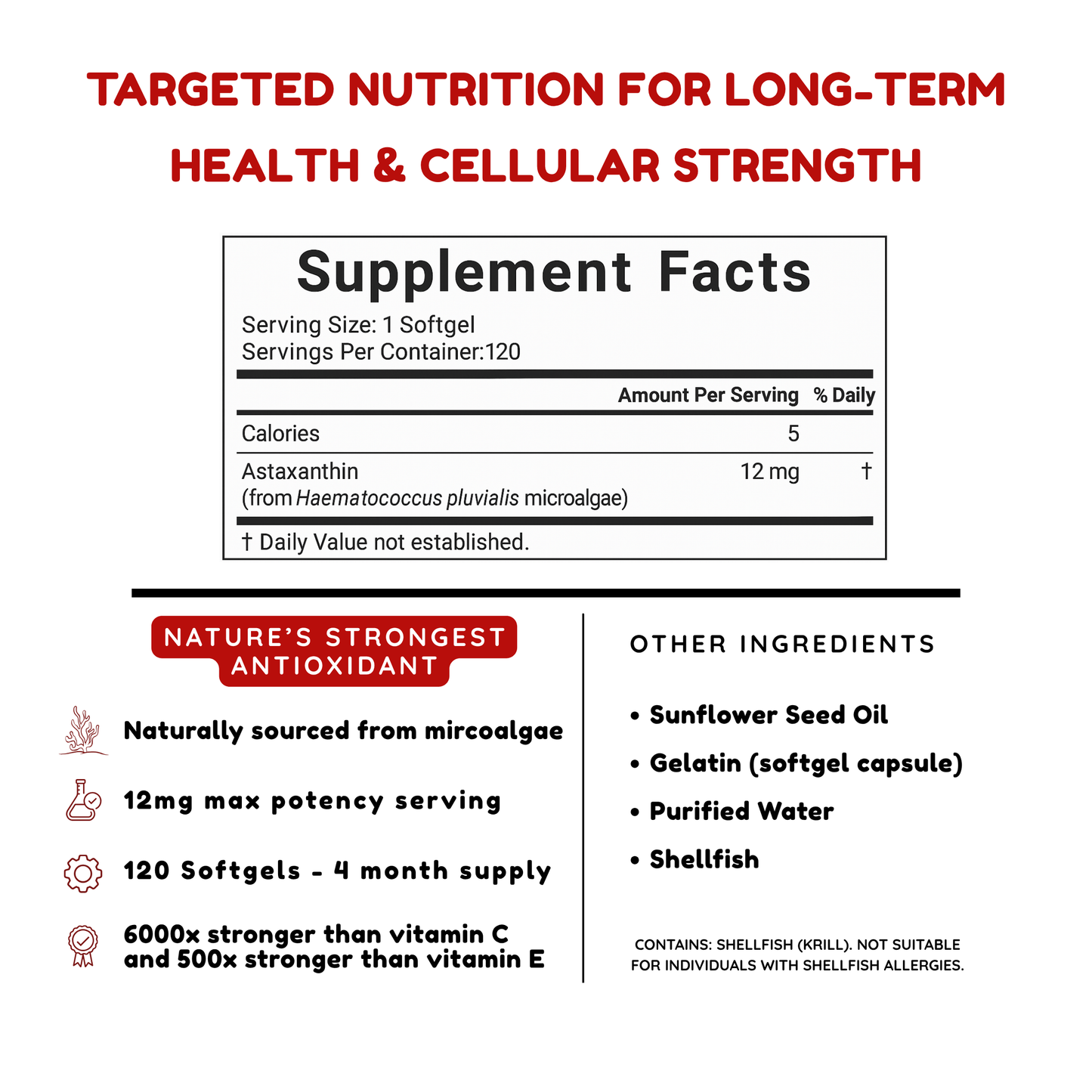 kynd™ Astaxanthin 12mg (120 Softgels)