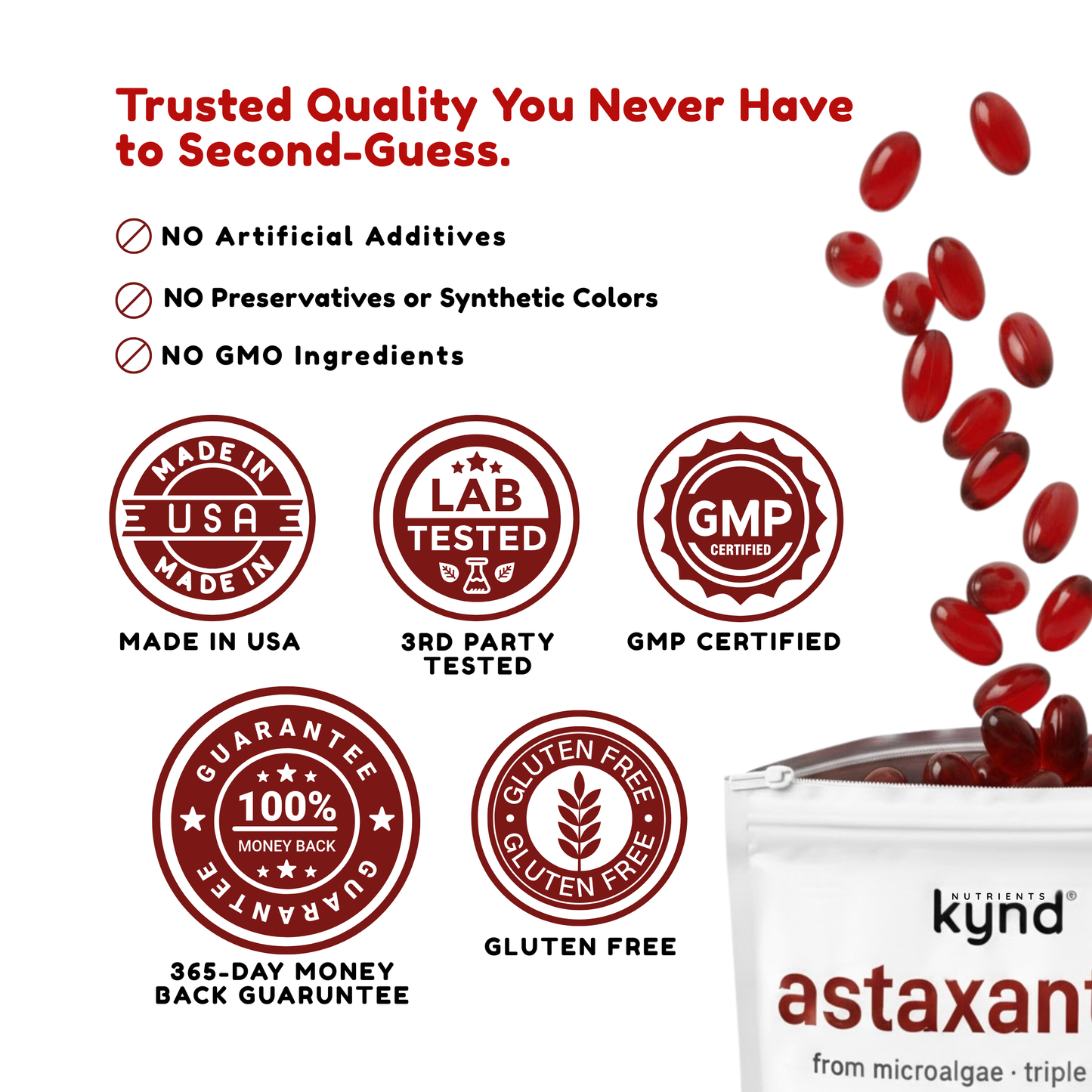 kynd™ Astaxanthin 12mg (120 Softgels)